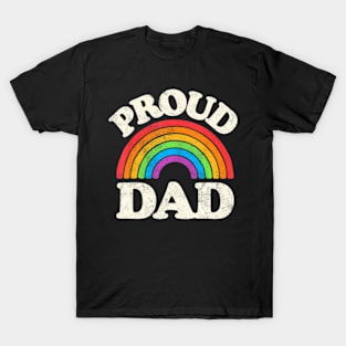 LGBTQ Proud Dad Gay Pride LGBT Ally Father's Day T-Shirt